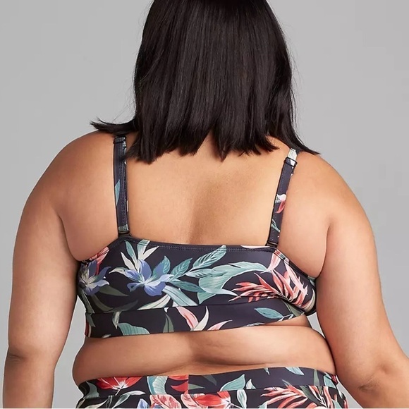 Swim by Cacique Island Bloom Top Size 16 - Picture 3 of 9